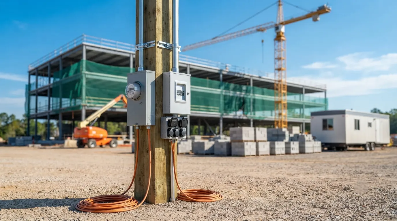 Temporary Power Pole in Ventura, CA